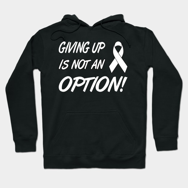 Lung Cancer Chemotherapy Cancer Lung Tumor White Hoodie by The Hammer